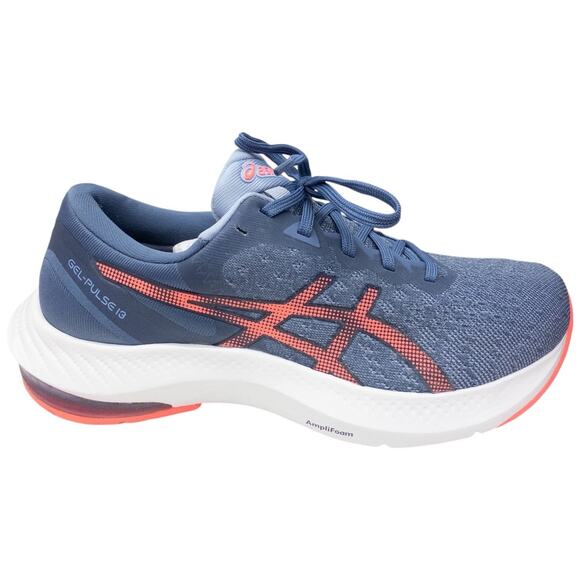 ASICS Gel Pulse 13 Running Shoes Sneakers Women's Size 9.5 Storm Blue Coral - Picture 3 of 7
